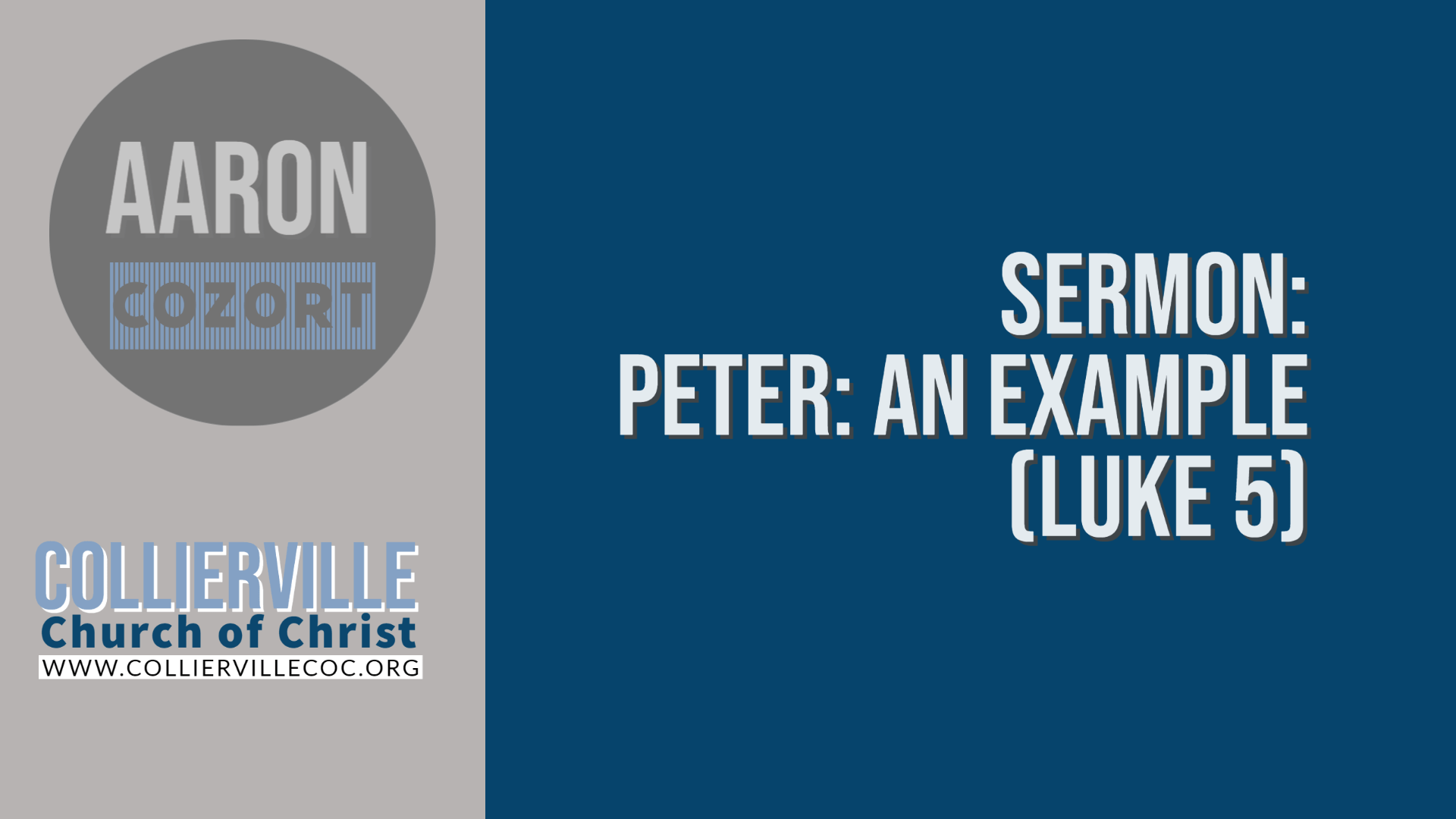 Featured image for “02-27-2022 – Live Stream – Peter: An Example From Luke 5”