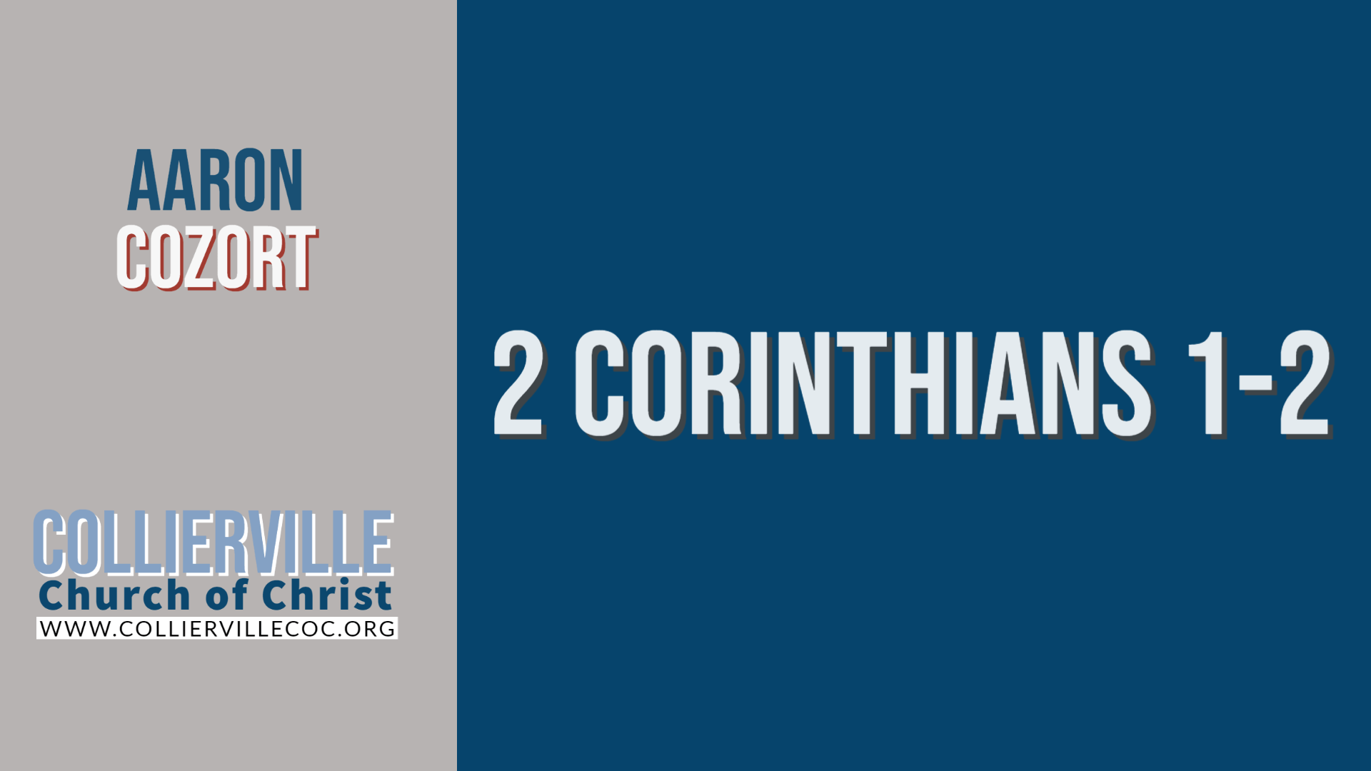 Featured image for “03-09-2022 – Live Stream – 2 Corinthians 1-2 – (Wed Class)”