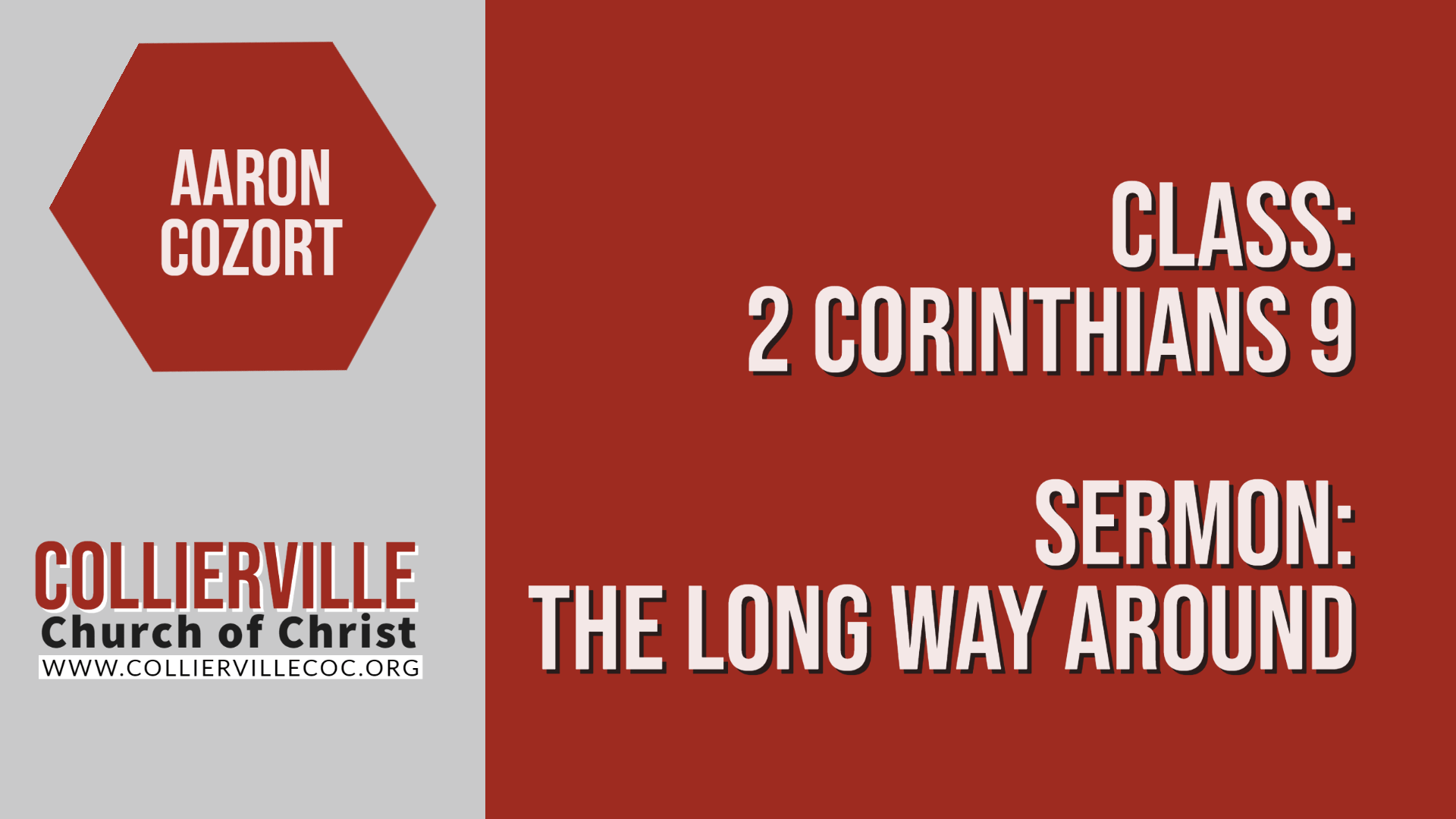 Featured image for “04-03-2022 – Live Stream – The Long Way Around – (AM Sermon)”