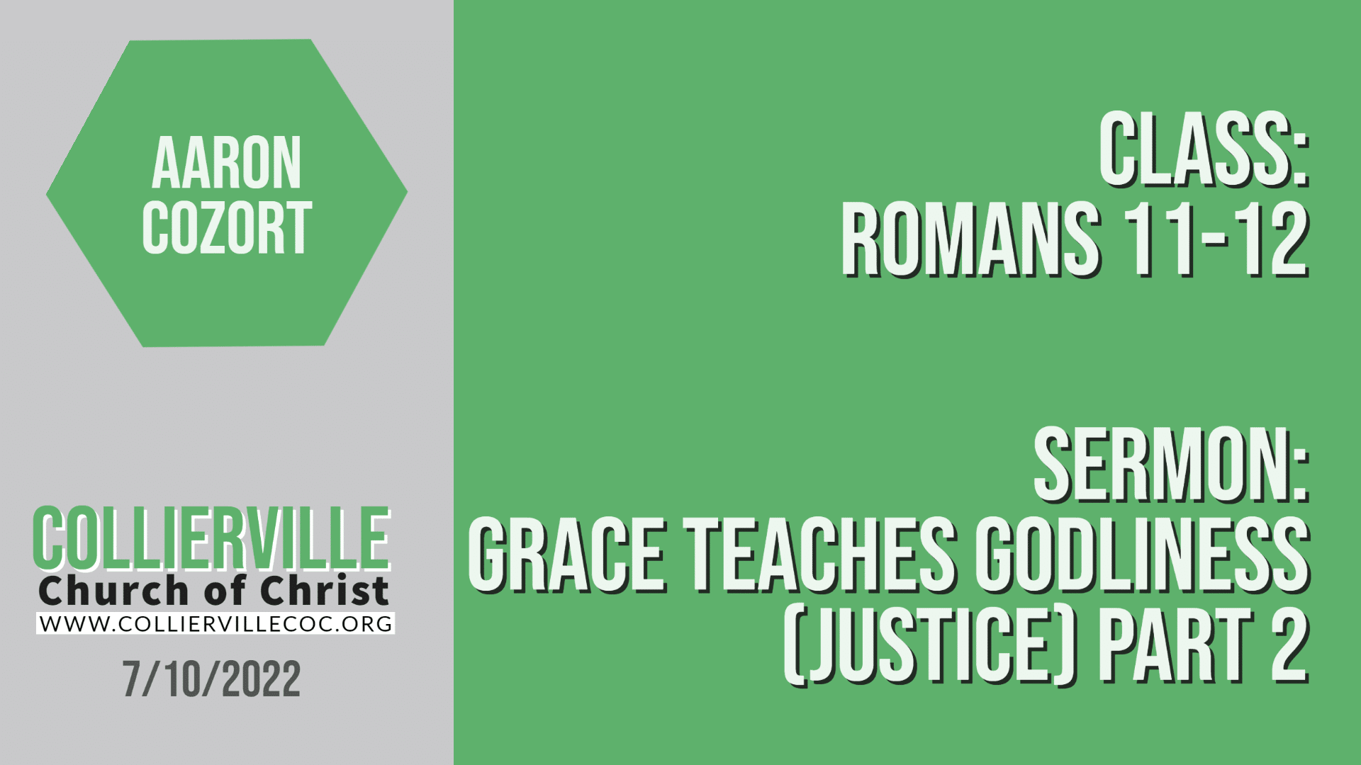 Featured image for “07-10-2022 – Live Stream – Grace Teaches Godliness (Justice – Part 2) (AM Sermon)”