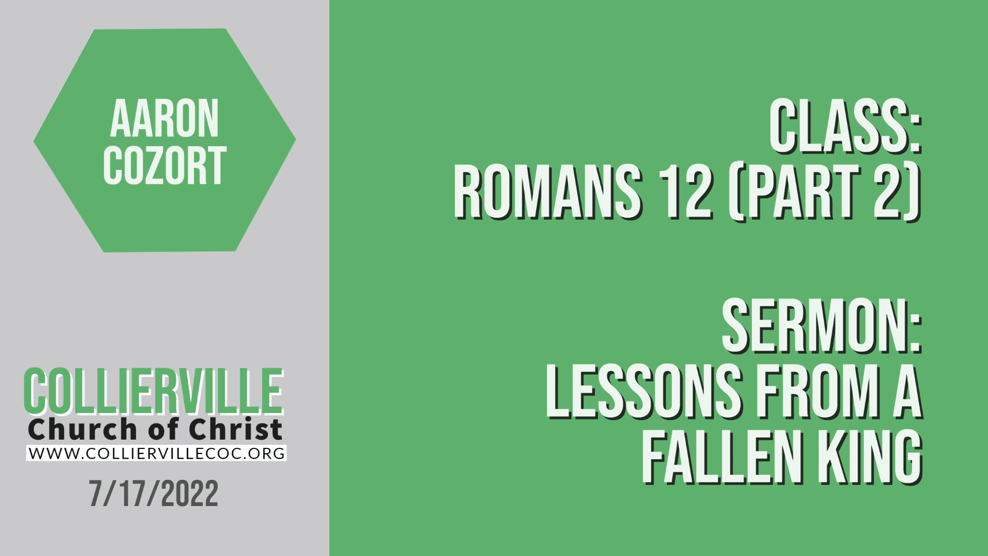 Featured image for “07-17-2022 – Live Stream – Romans 12 (Part 2) – (AM Class)”