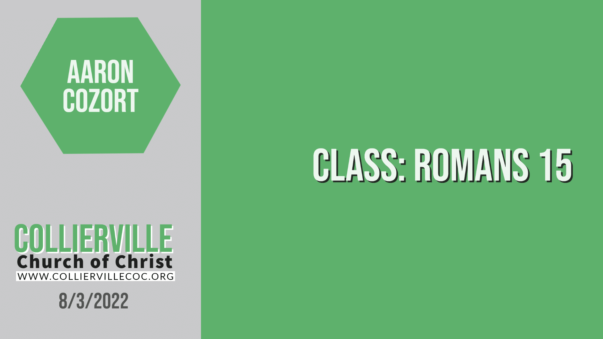 Featured image for “08-03-2022 – Live Stream – Romans 15 (Wed. Class)”