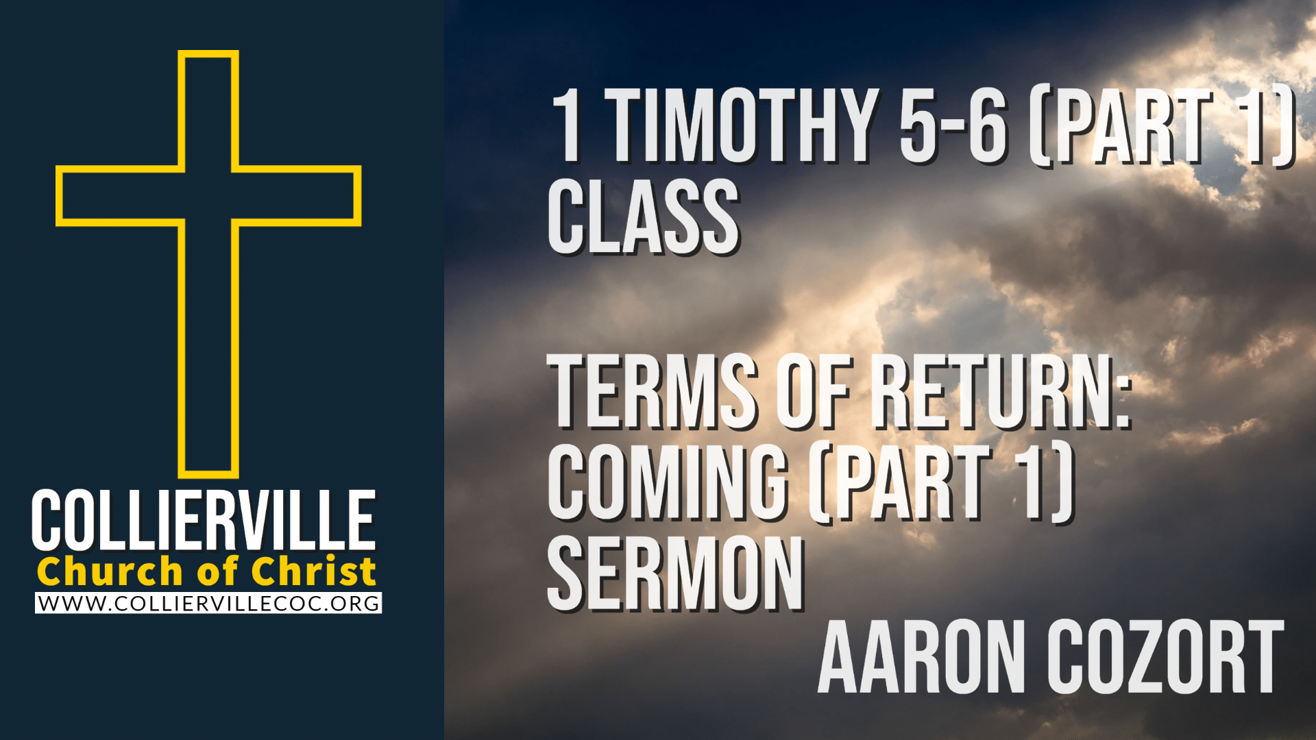 Featured image for “02-12-2023 – Terms of Return – Coming (Part 1) (AM Sermon)”