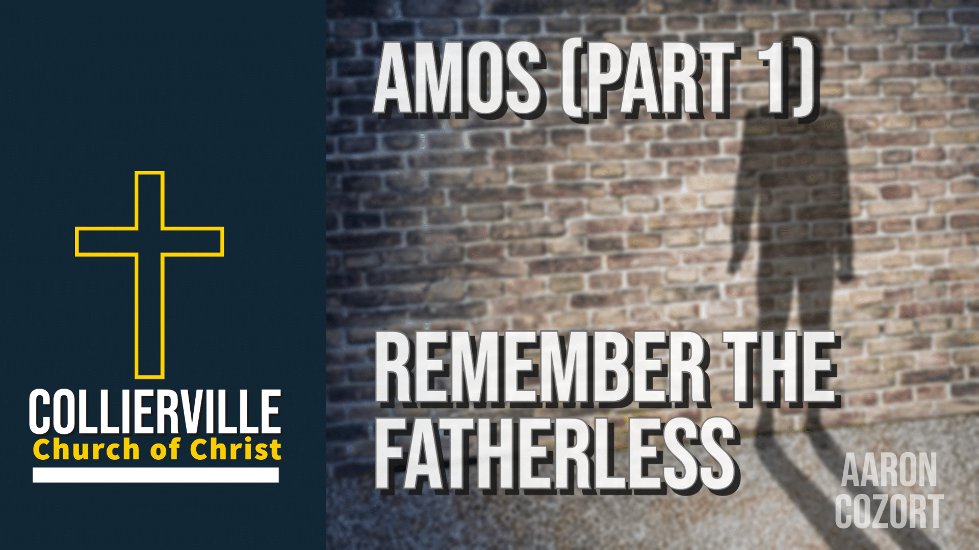 Featured image for “06-18-2023 – Remember the Fatherless – AM Sermon”