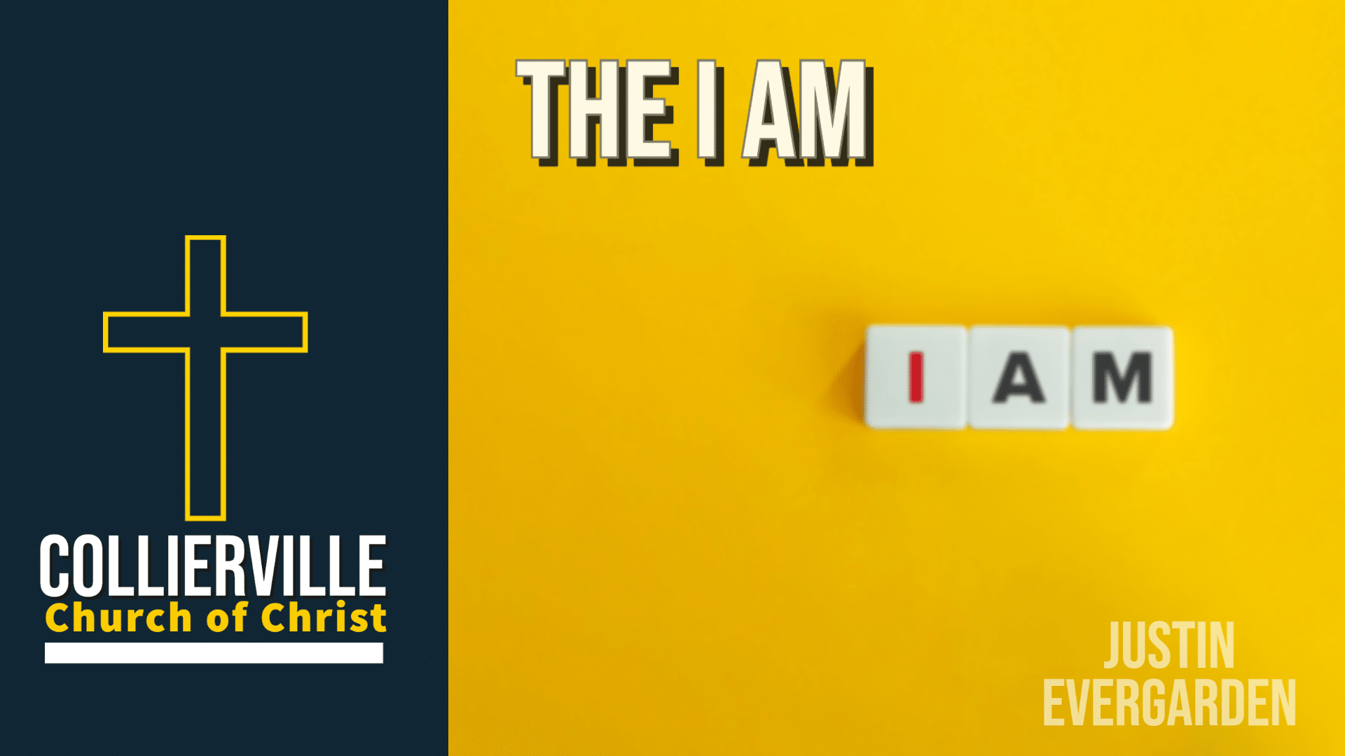 Featured image for “06-25-2023 – The I Am – (PM Sermon – Justin Evergarden)”