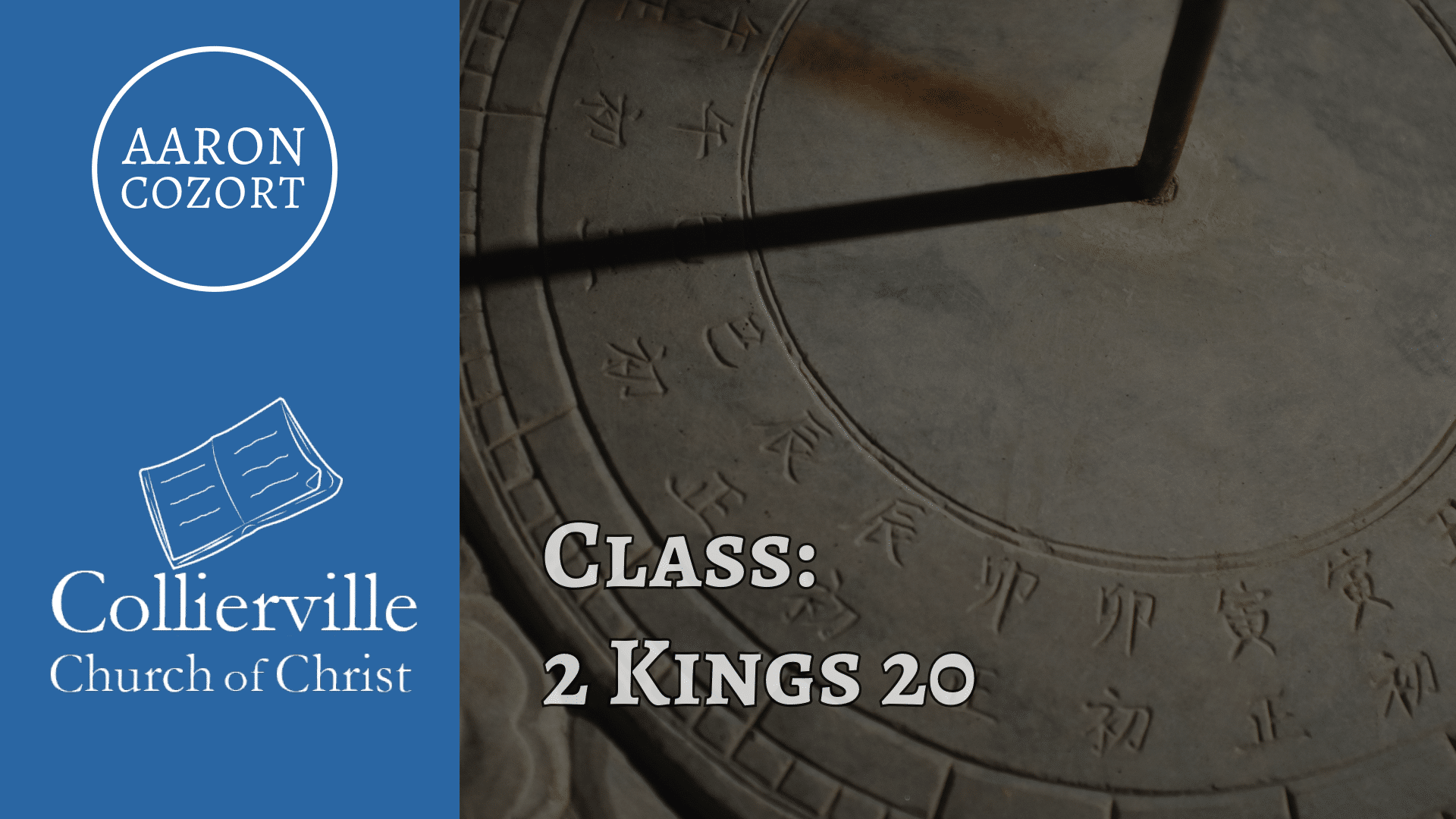 Featured image for “08-23-2023 – 2 Kings 20 (Wednesday Class)”