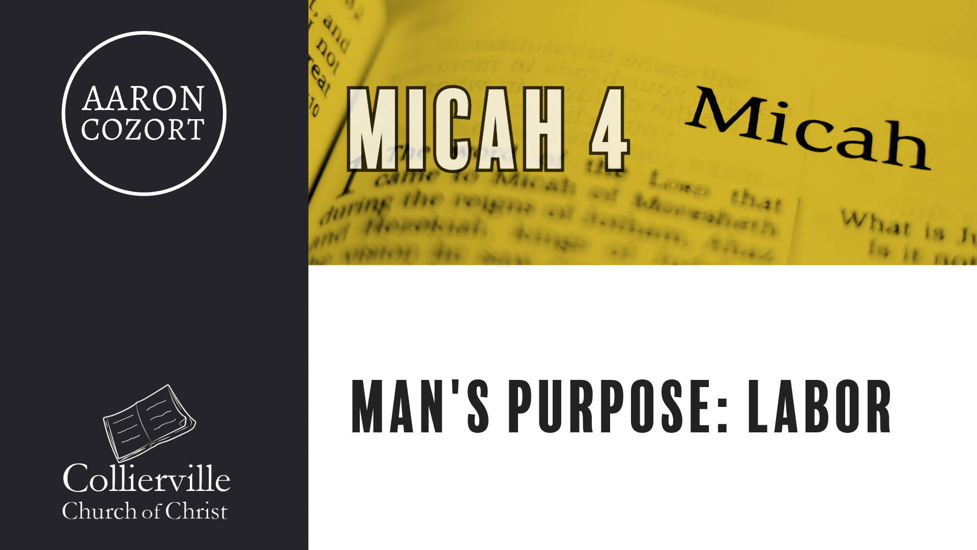 Featured image for “09-03-2023 – Micah 4 – AM Class”