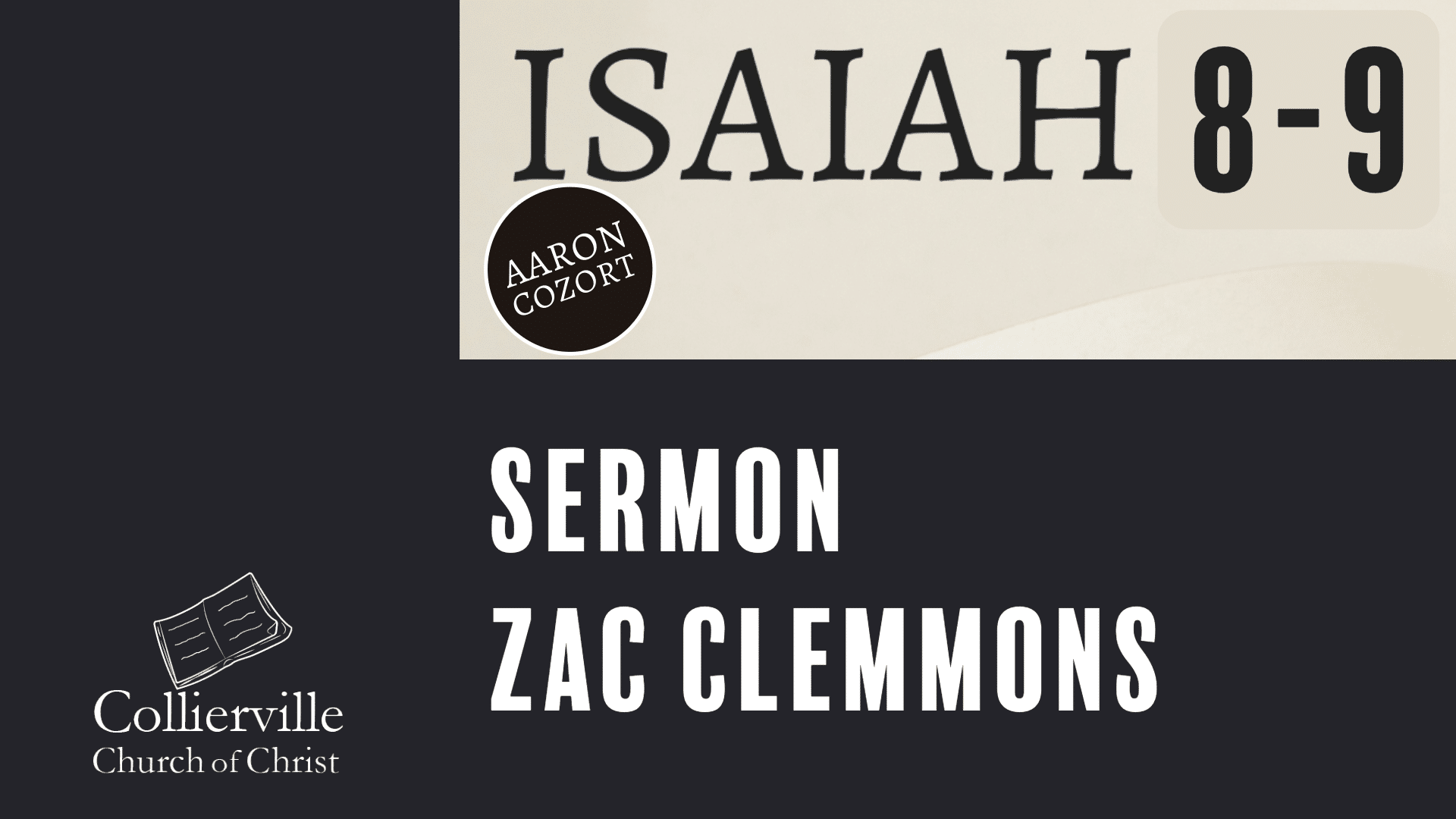 Featured image for “10-01-2023 – Zac Clemmons – AM Sermon”