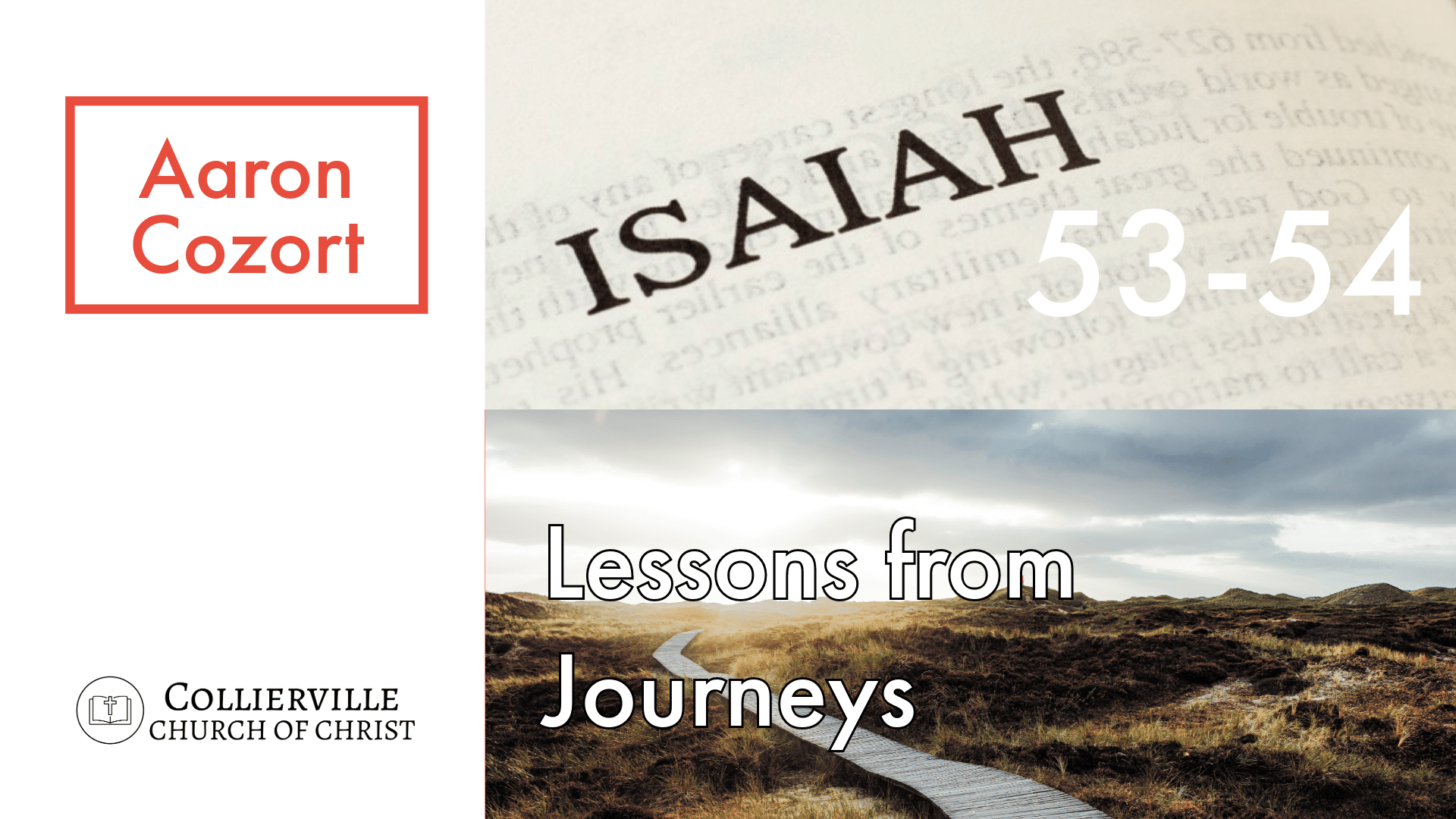 Featured image for “02-25-2024 – Lessons From Journeys – (AM Sermon)”