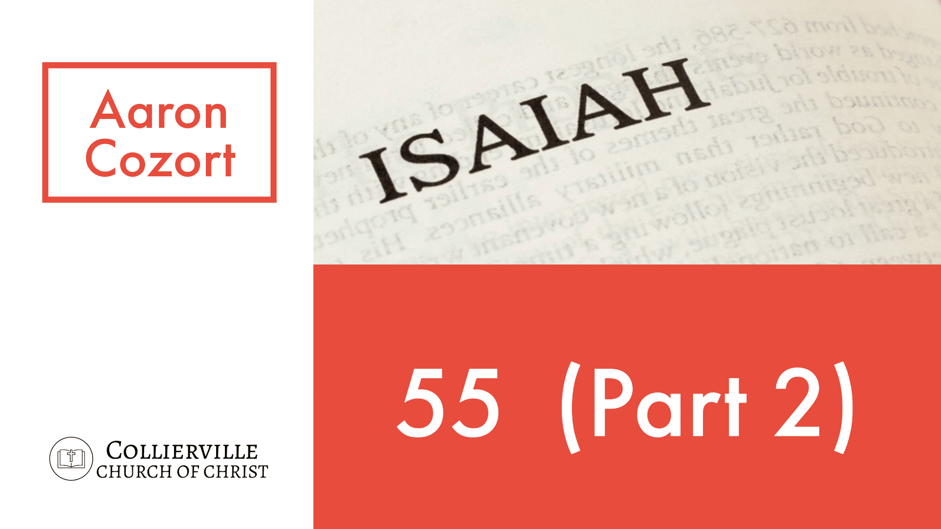 Featured image for “03-06-2024 – Isaiah 55 (Part 2) – Wednesday Class”