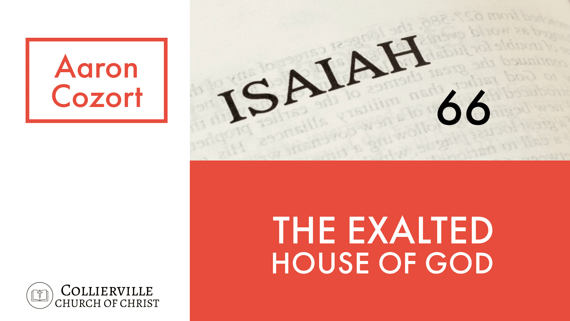 Featured image for “04-07-2024 – The Exalted House of God – (AM Sermon)”