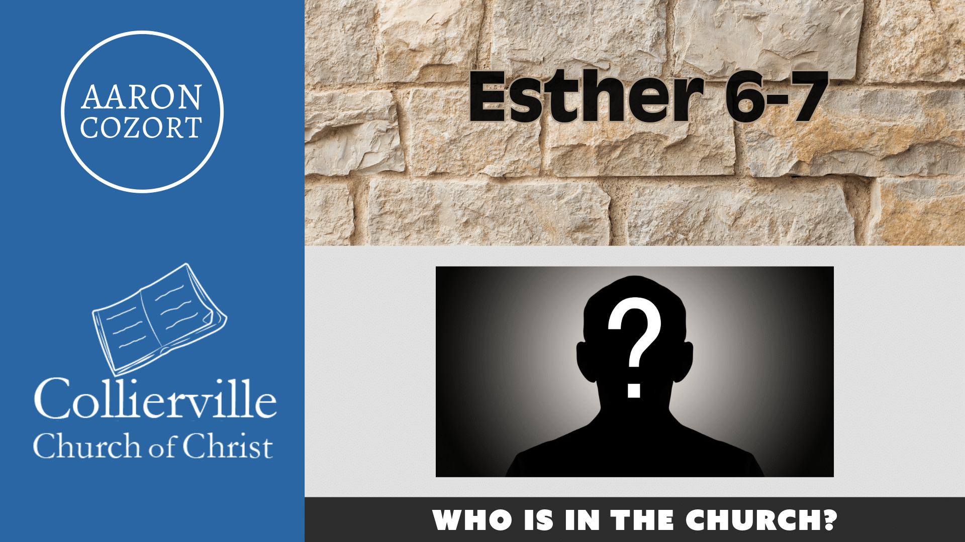 Featured image for “09-08-2024 – Who Is In The Church? – (AM Sermon – Audio Only)”