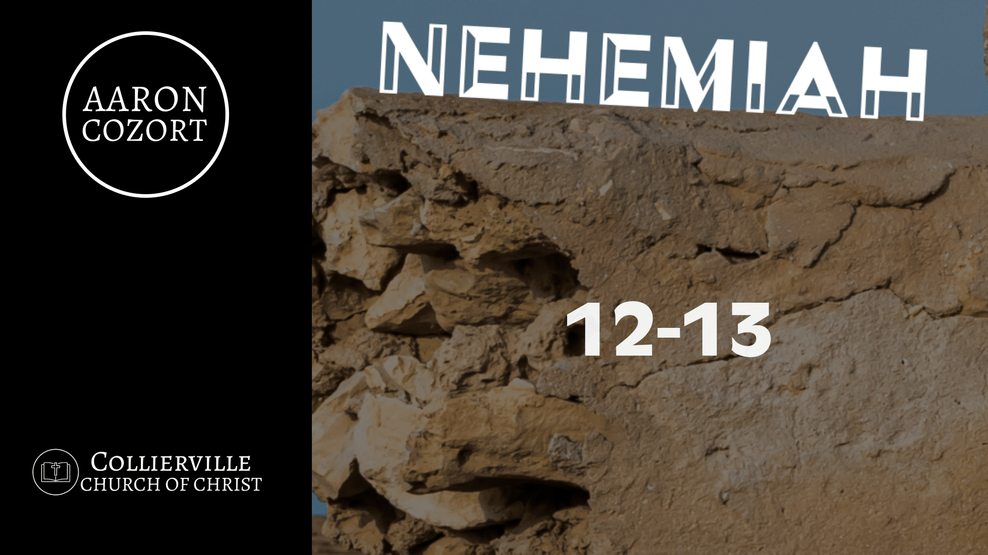 Featured image for “11-06-2024 – Nehemiah 12 – 13 – (Wed. Class)”