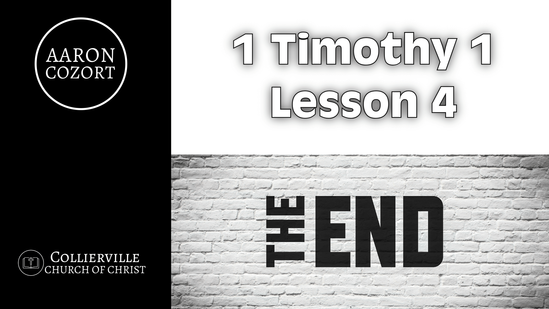 Featured image for “12-29-2024 – The End – (AM Sermon)”